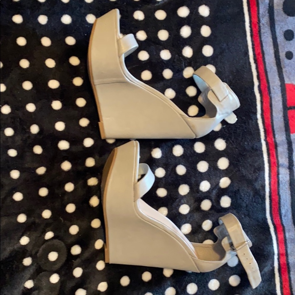 Light blue wedges